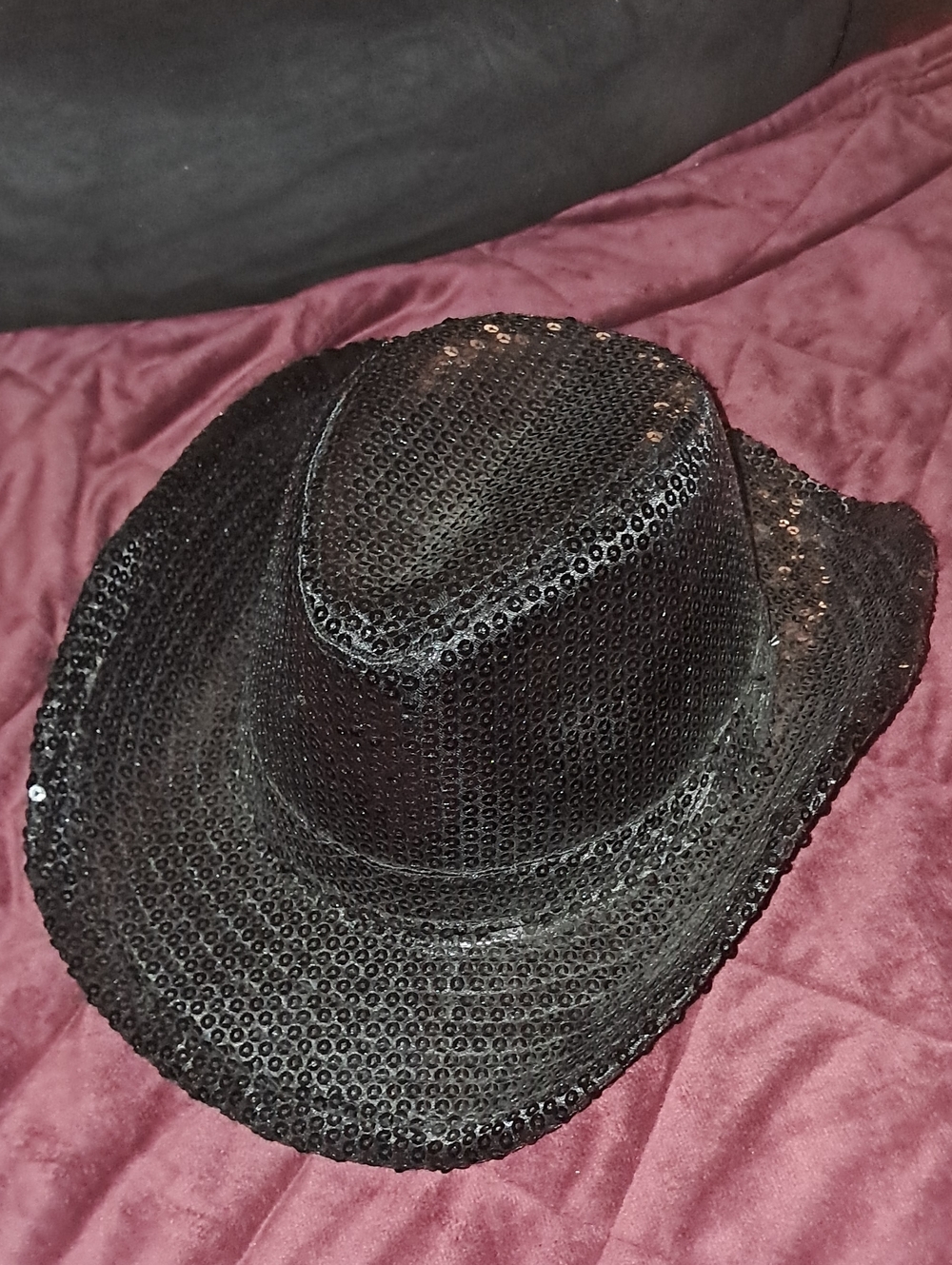 Black Sequin Cowboy Hat